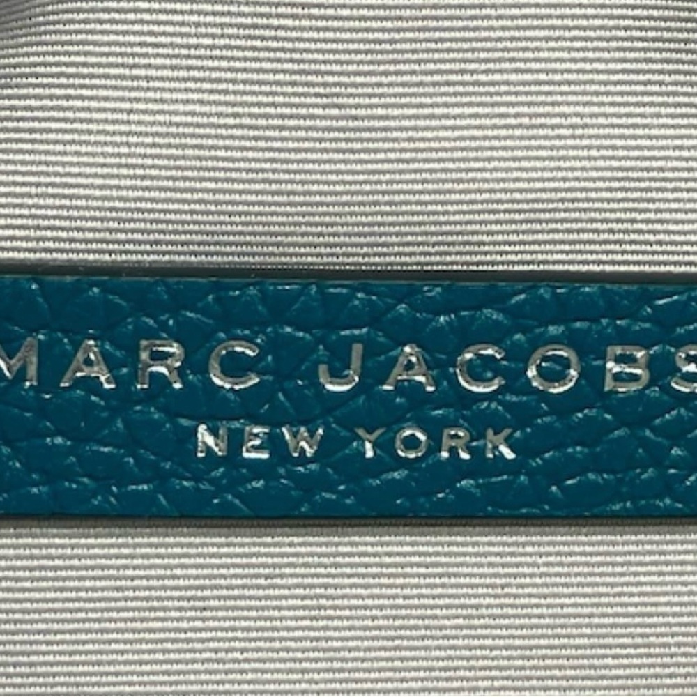 Authenticated Marc Jacobs Harbor Blue Pebbled Leather Crossbody Bag | NWT - Picture 12 of 13